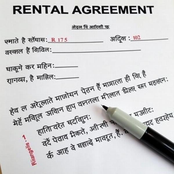 Indian Rental Agreement Document