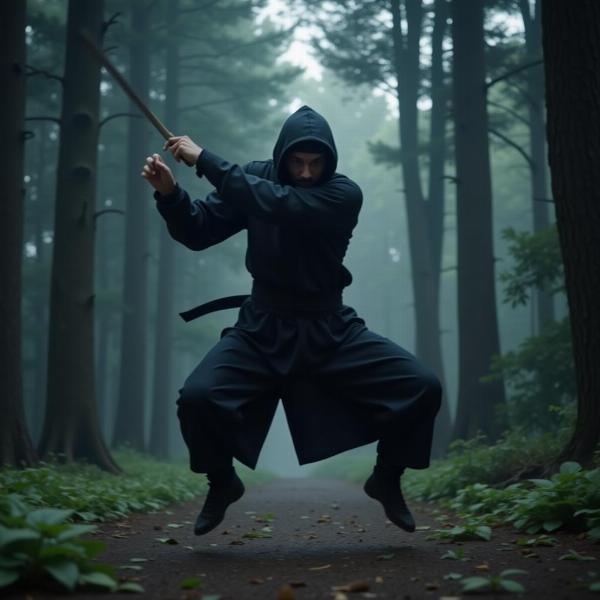 Ninja performing jutsu