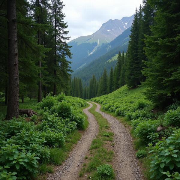 Image of a crooked path