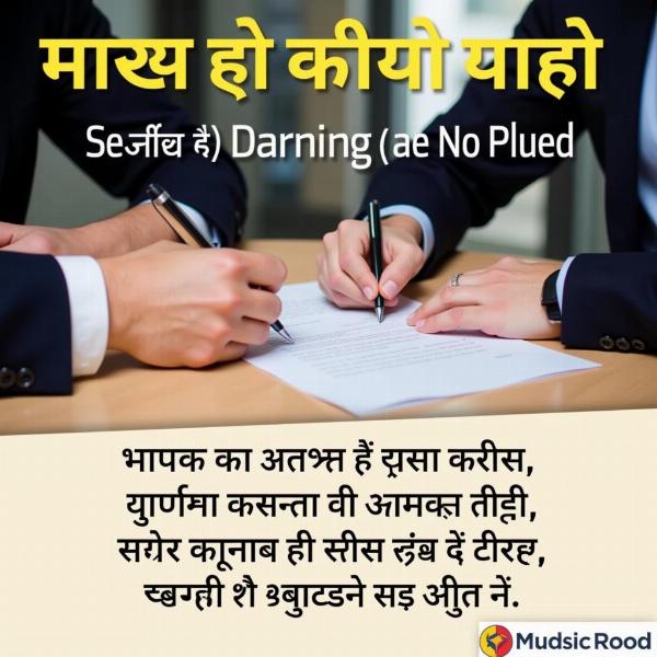 Legal Binding Contract Agreement in Hindi