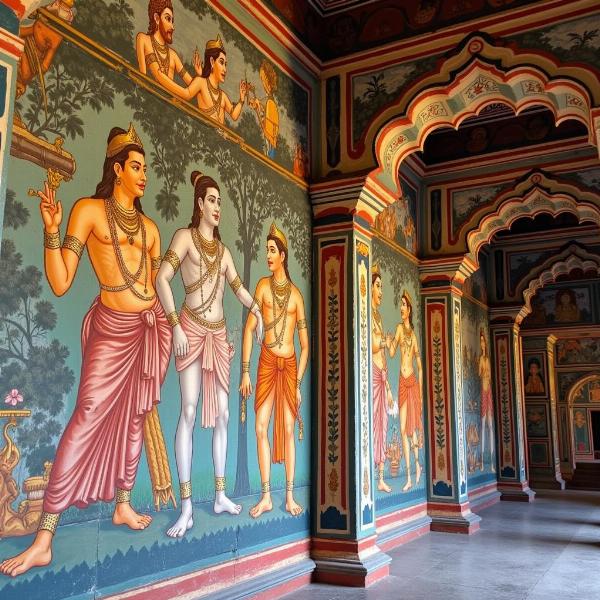 Frescoes of Veerabhadra Temple