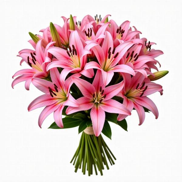 Pink Lilies Bouquet Meaning in Hindi