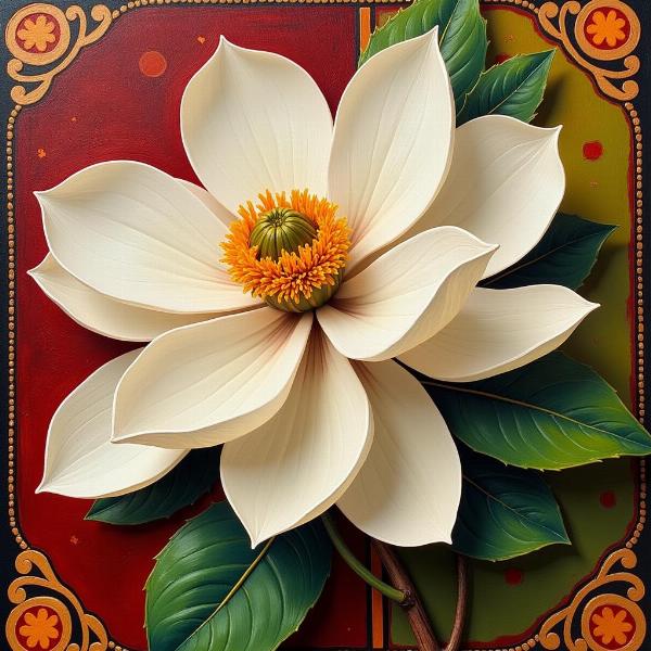 Magnolia in Indian Art