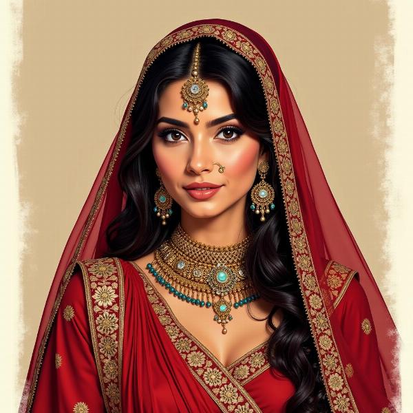 Historical depiction of Mastani