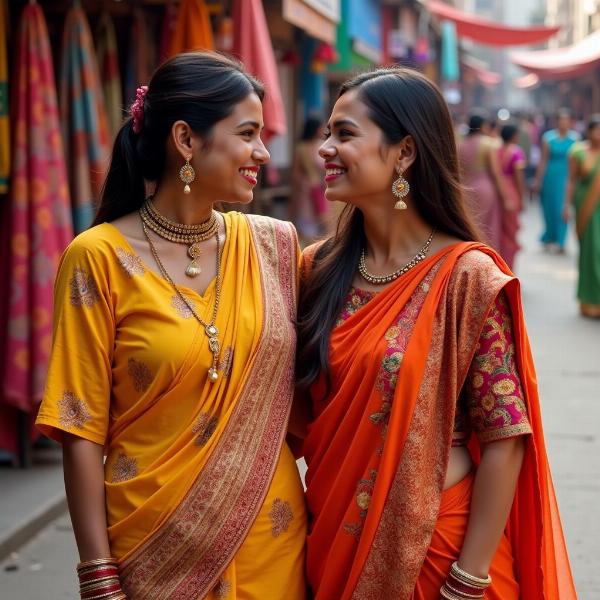 Matching Clothes in Hindi