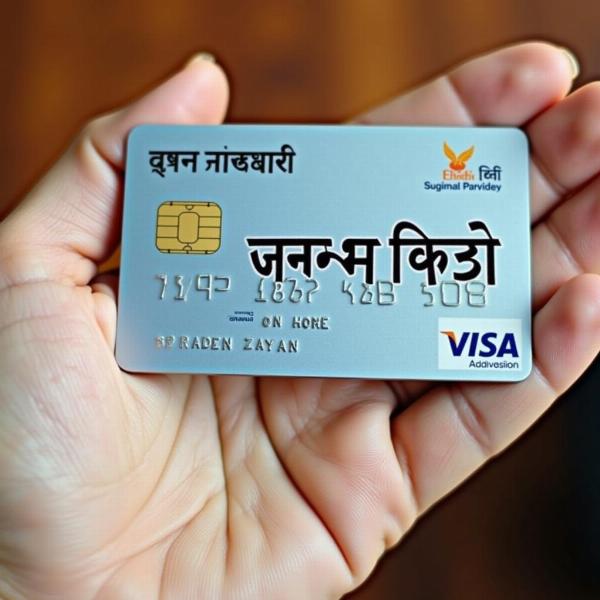 Debit Card with Hindi Name