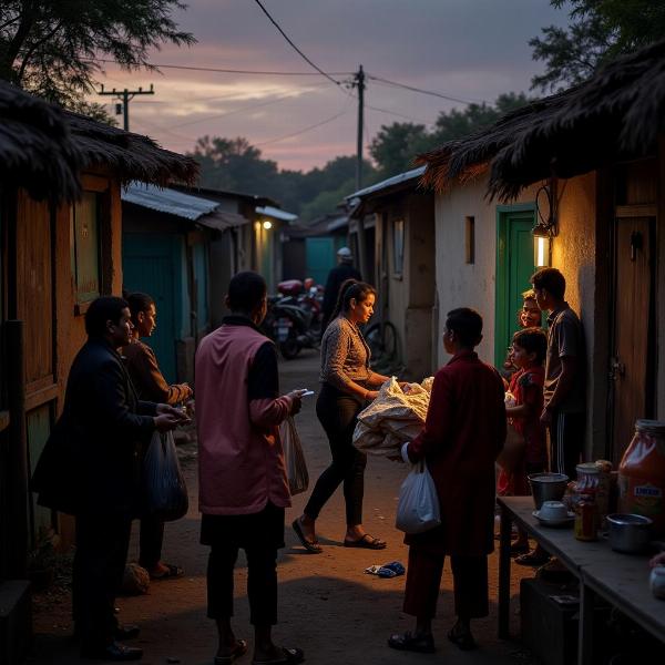 NGO and Community Support in Dark Hutments