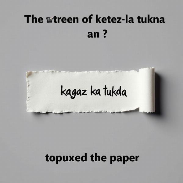 Paper Scrap - Tukda