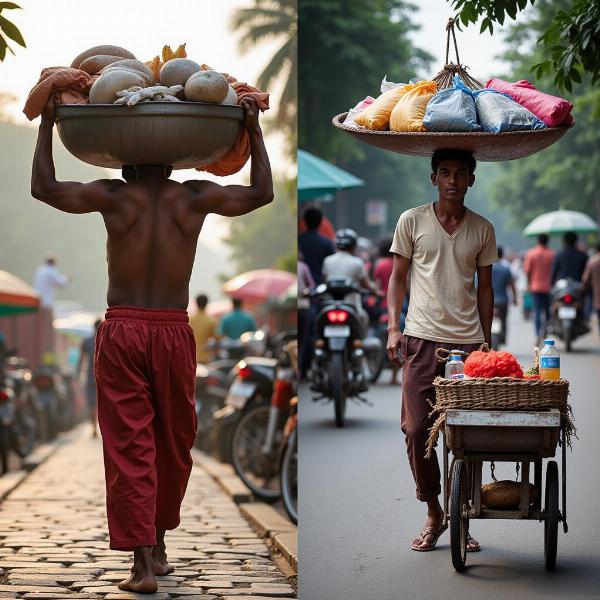 Difference between a peddler and a hawker