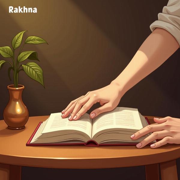 Illustrating the meaning of 'rakhna' in Hindi