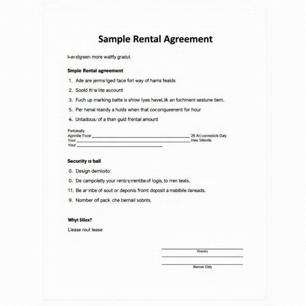 Rental Agreement in India