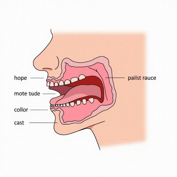 Diagram illustrating the tongue position for retroflex consonants.