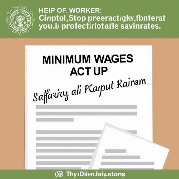 Salary and Legal Framework in India - Minimum Wages