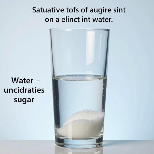 Saturation Point in Sugar Water