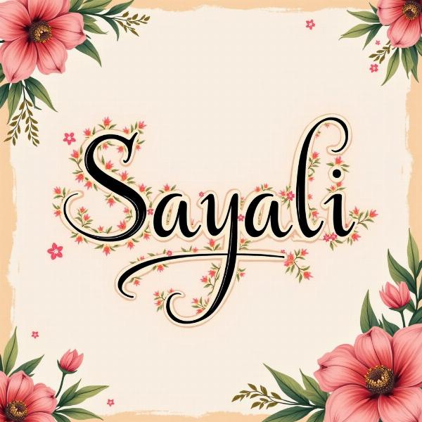 Sayali as a Girl's Name