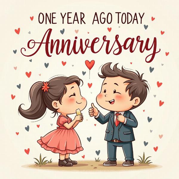 Couple celebrating their anniversary