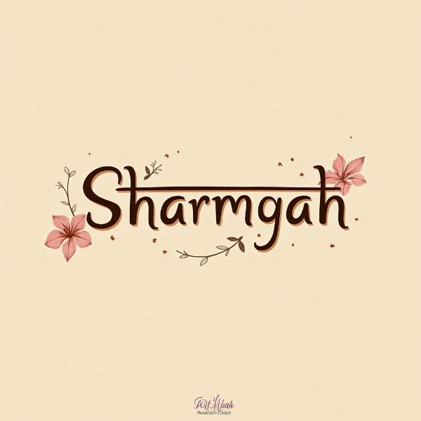 Visual representation of the word Sharmgah