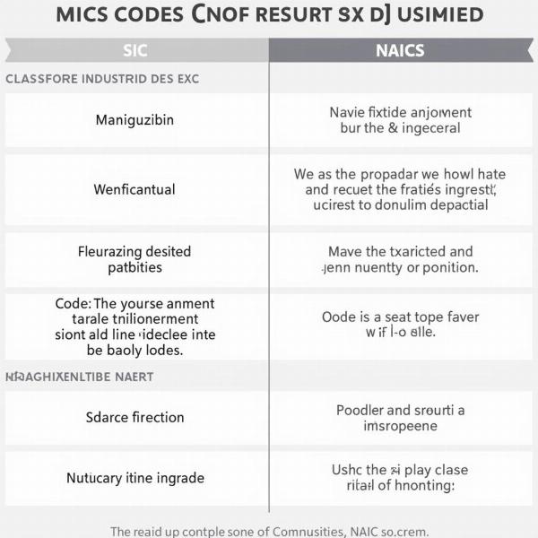 SIC vs NAICS Codes