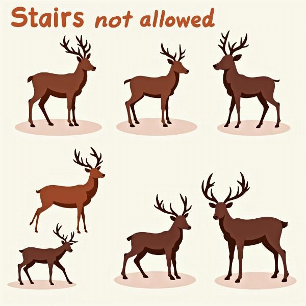 Stags Not Allowed Sign