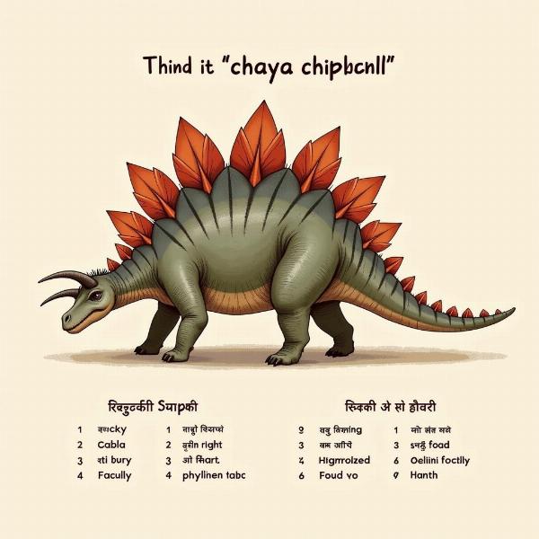 Stegosaurus Plates in Hindi Context