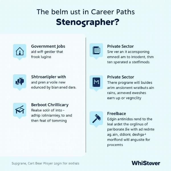 Various career paths for a stenographer