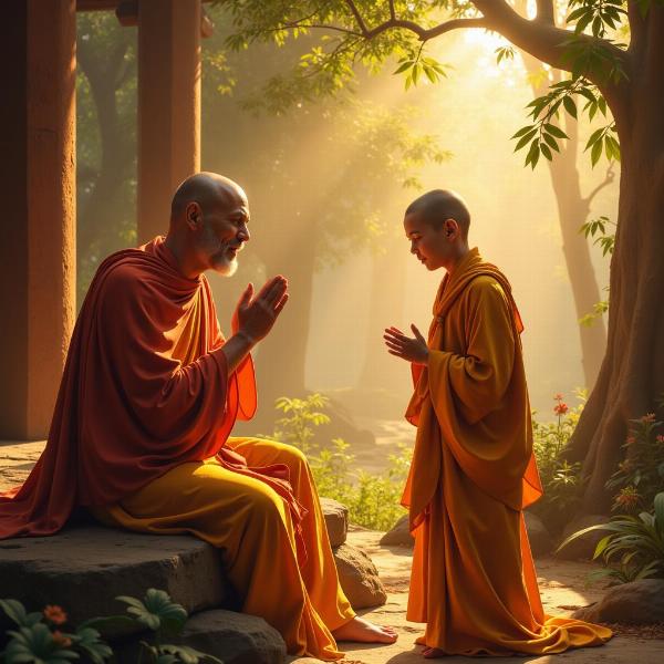 Suddhodana Meeting the Buddha