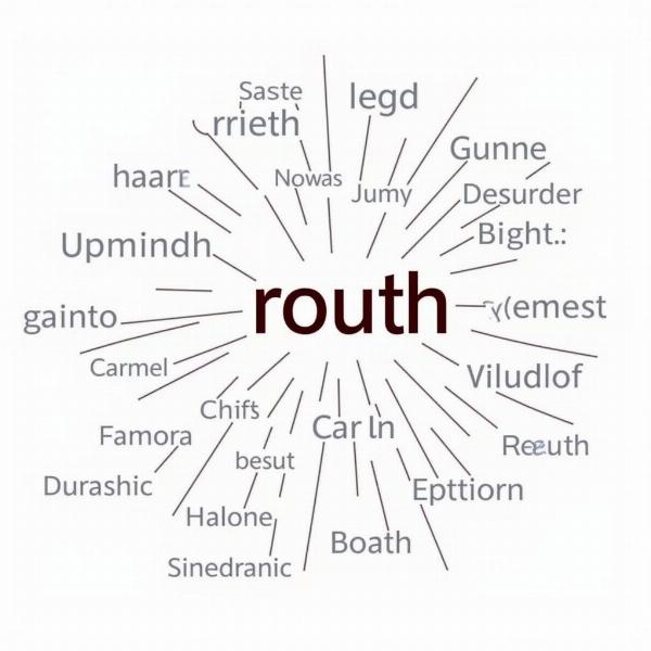 Visual Representation of Synonyms of Routh