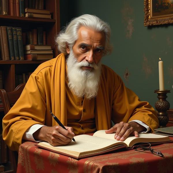 Tagore Writing Gitanjali