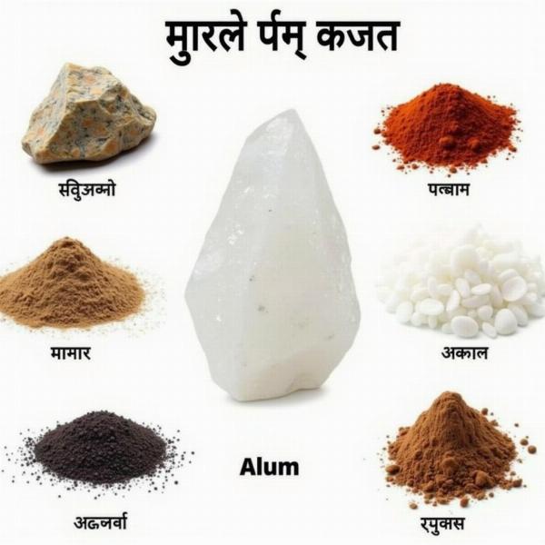 Types of Alum and Their Hindi Names