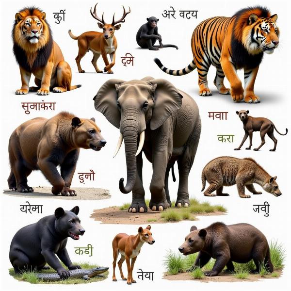 Wild Animals in Hindi