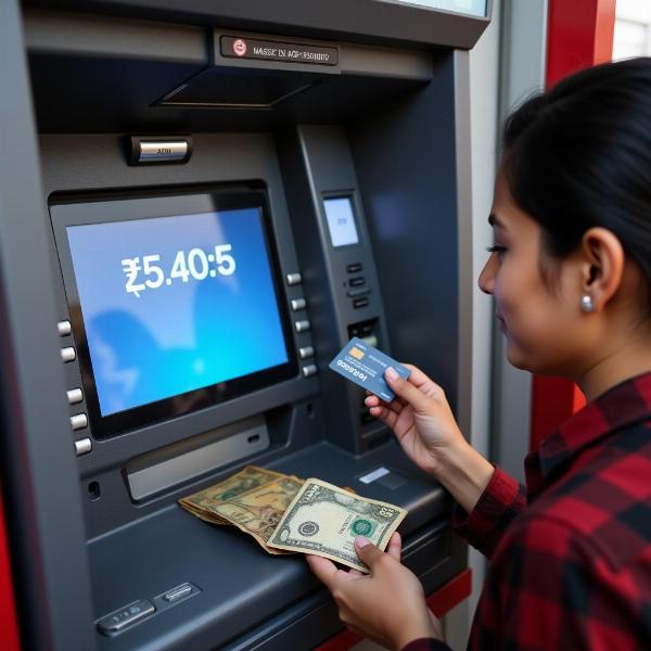 Withdrawing money from ATM in India