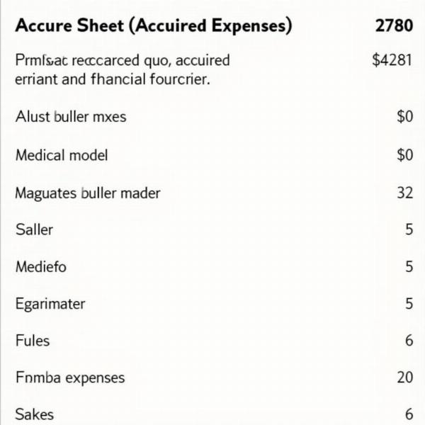 Accrued Expenses in Accounting