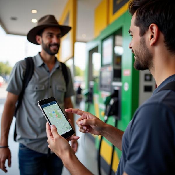 Asking for Directions to a Petrol Pump