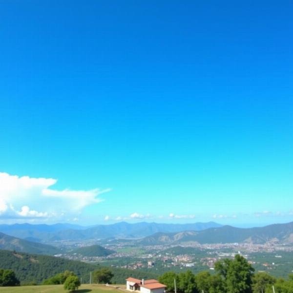 Azure Sky over India