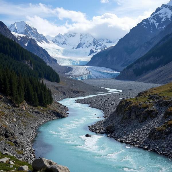 Bhagirathi River Originating in Uttarakhand