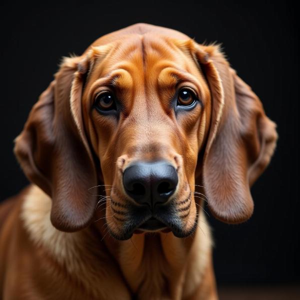 Bloodhound Close-up Face