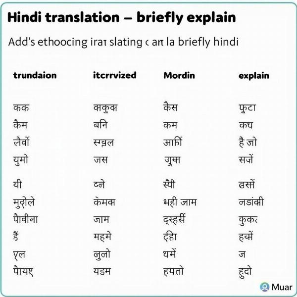 Summary of "Briefly Explain" in Hindi