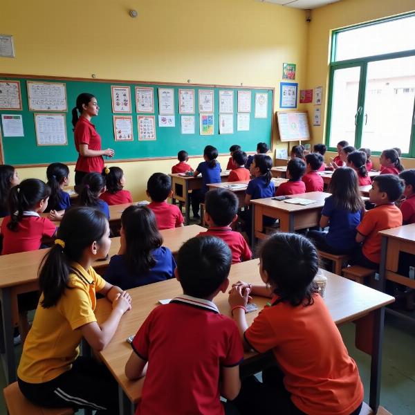 Classroom Scene in Prathmik Vidyalaya