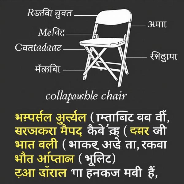 Collapsible Chair in Hindi