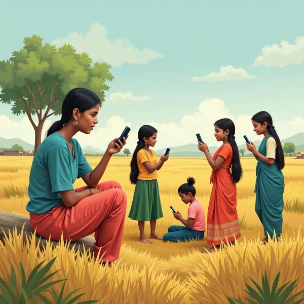 Mobile phones bridging the digital divide in India