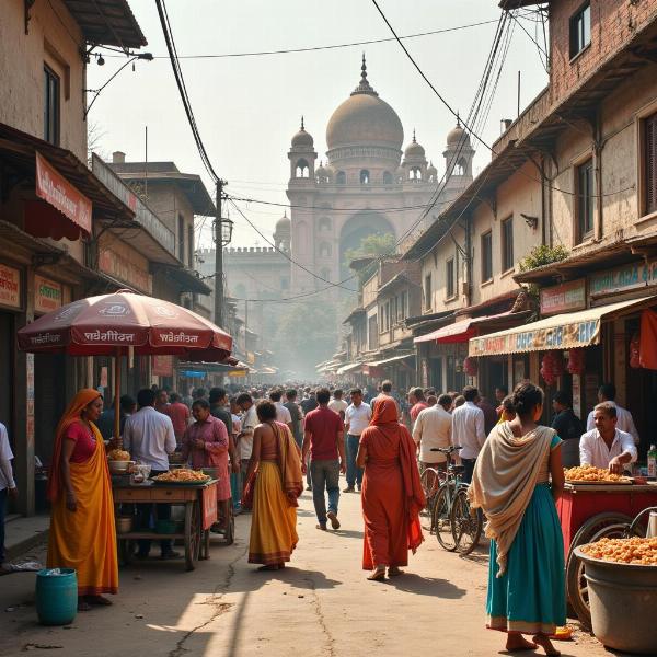 Cultural Melting Pot in Indian City