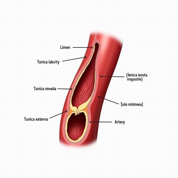 Diagram of an artery