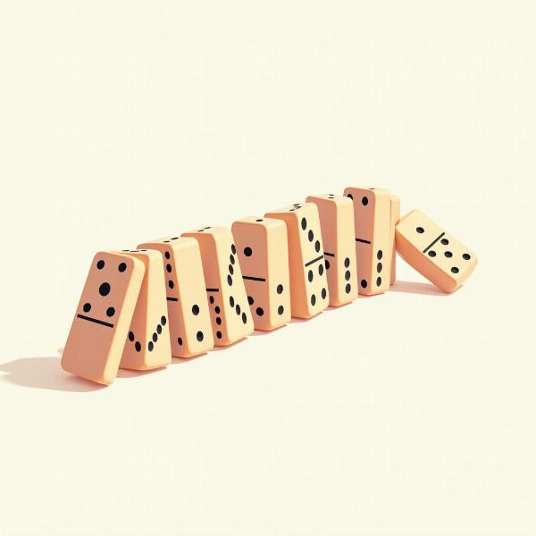 Domino Effect Illustration