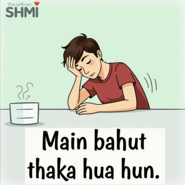 Exhausted Person in Hindi