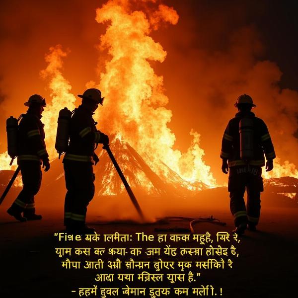 Extinguishing a Fire in Hindi