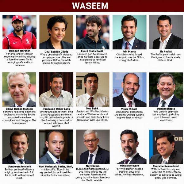 Famous People named Waseem