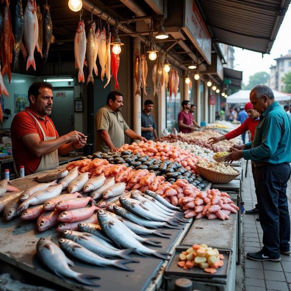 Fish Market in India