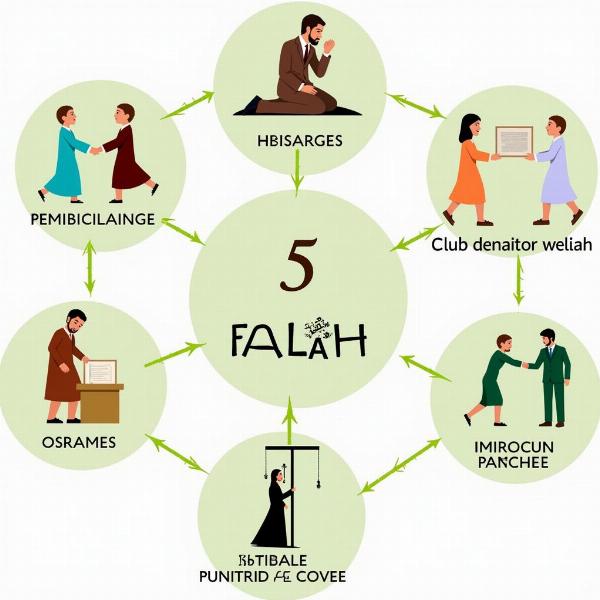 Five Pillars of Islam and Falah