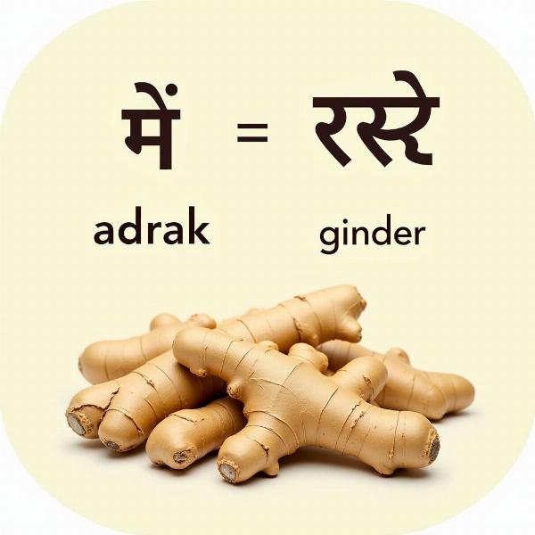 Ginger (Adrak) in Hindi