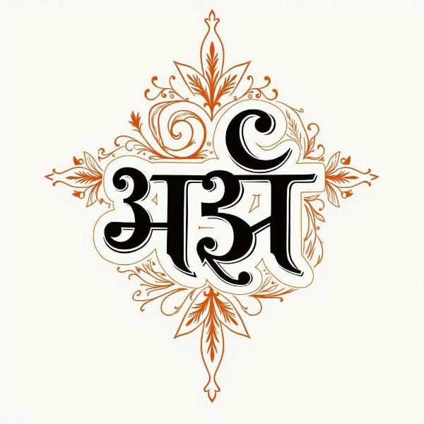 Hindi Calligraphy Design by Me